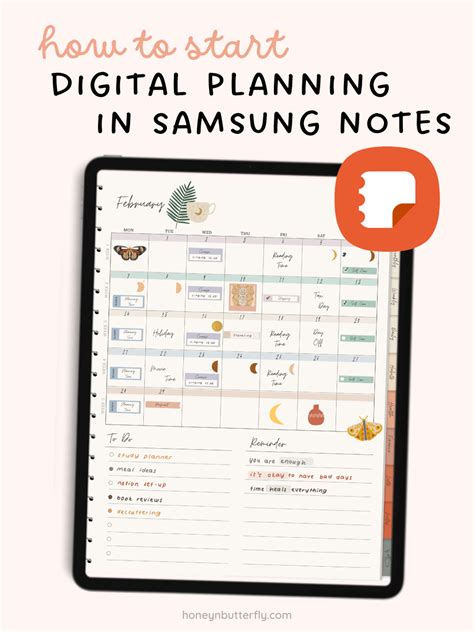 Samsung Notes Planner Template